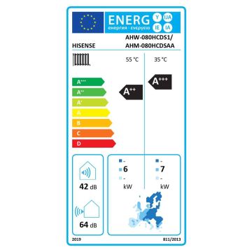 Soojuspumba siseseade Hisense AHM-080HCDSAA, 8 kW, „Split“-tüüpi
