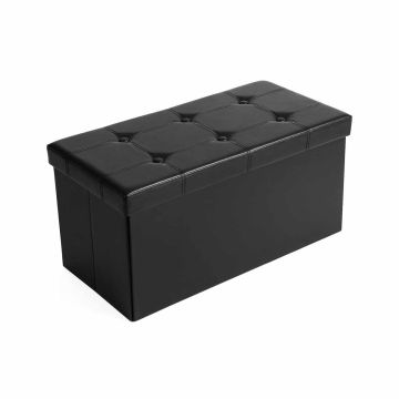 Ящик для хранения сидений из искусственной кожи, черный LSF105
