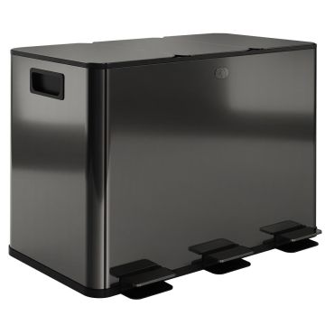 Ведро для сортировки отходов, 3 × 15 л, 61,9 × 43,2 × 36,6 см