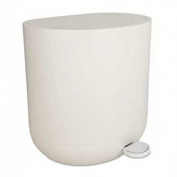 Pedaaliga prügikast Relaxdays 10051870_127, 7 l, Beež, 26 × 26 × 23 cm