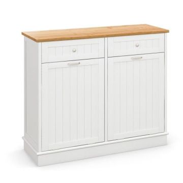 Garbage cabinet, 2 doors and 2 drawers, up to 40 l