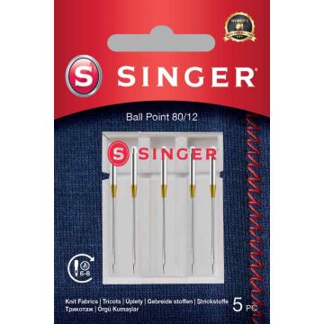 Õmblusnõelad Singer Ball Point Needle, 5 tk