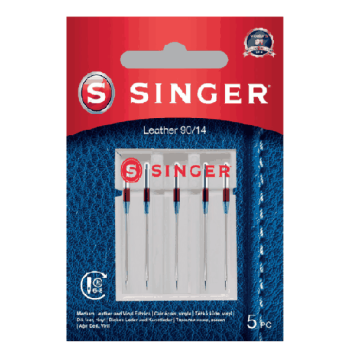 Õmblusnõelad Singer Leather Needle, 5 tk