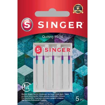Õmblusnõelad Singer Quilting Needle, 5 tk, 90/14