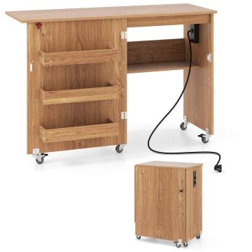 Sewing table, 3 storage compartments, 116 × 78 × 41 cm