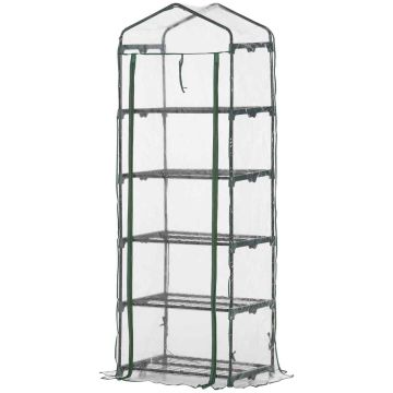 Прозрачная теплица Outsunny 69x49x193cm