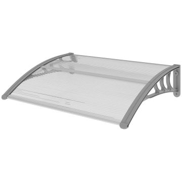 Läbipaistev ukselagi Outsunny 100x75x23cm, hõbedane värv