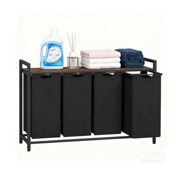 Pesukorv Relaxdays 10052587_8208, 4 kotti, 116 × 72 × 33 cm
