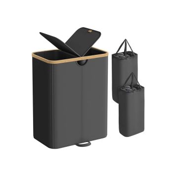 Pesukorv SONGMICS, 2 sektsiooni, 150 l, 52 × 75 × 38,5 cm