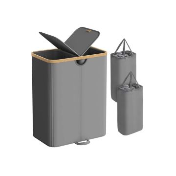 Pesukorv SONGMICS, 2 sektsiooni, 150 l, 52 × 75 × 38,5 cm