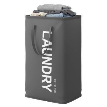 SONGMICS laundry basket, 80 l, 40 × 68 × 30 cm