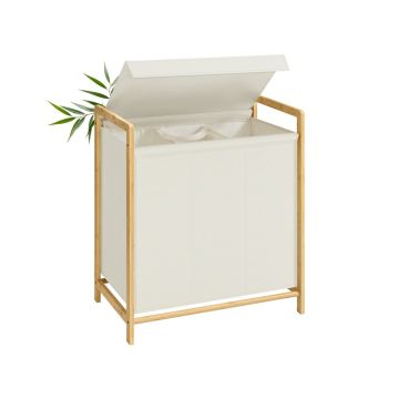 Pesukorv SONGMICS RLH103, 2 sektsiooni, 65 × 40 × 78 cm