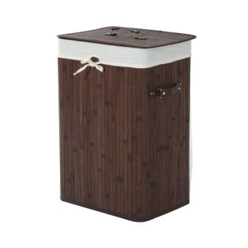 Pesukorv 72L Homcom 40x30x60cm, pruun/valge värv