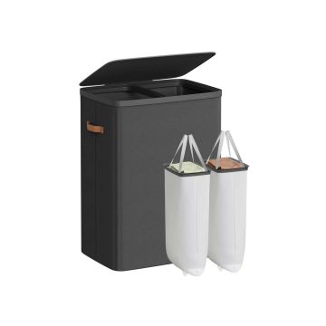 Pesukorv SONGMICS, 2 sektsiooni, 170 l, 56 × 75 × 40 cm