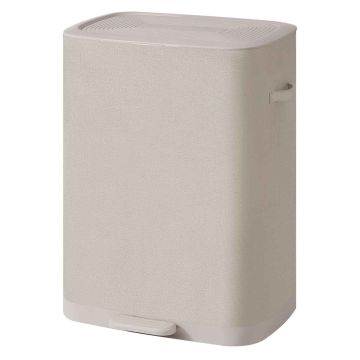 Pesukorv SONGMICS LCB832L101, 2 lahtrit, 160 l, Beež, 56 × 75 × 40,5 cm