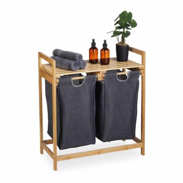 Стеллаж для белья Relaxdays 10046282.0, 2 корзины, 64 × 73 × 33 см