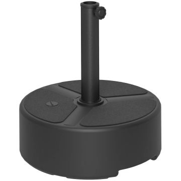 Основание для садового зонта, заполняемое, Черное, Ø45 × 32,5 см