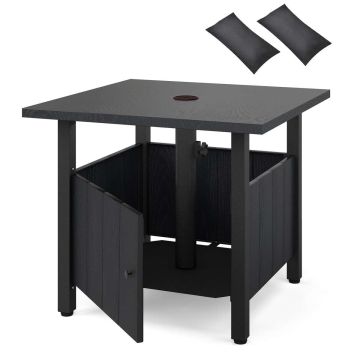 Umbrella base table, 2 sandbag spaces, 55 × 55 × 48 cm