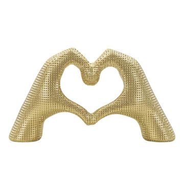 Skulptuur Lover, Kuldne, 25 × 13,5 × 7,5 cm