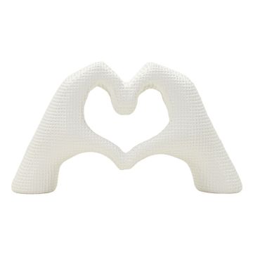 Skulptuur Lover, Valge, 25 × 13,5 × 7,5 cm