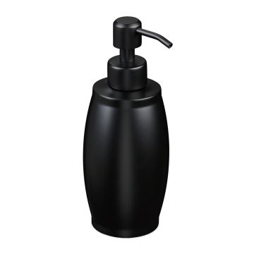Vedelseebidosaator Relaxdays, 350 ml, Must, 8 × 17,5 × 7 cm