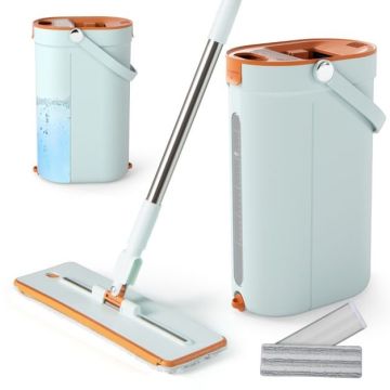 Broom and bucket system, 3 chambers, 8 pads, 26 × 19 × 40 cm