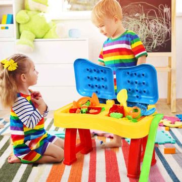 Sand and water table for children, 2 in 1, Multicolored, 69.85 × 35.56 × 72.39 cm