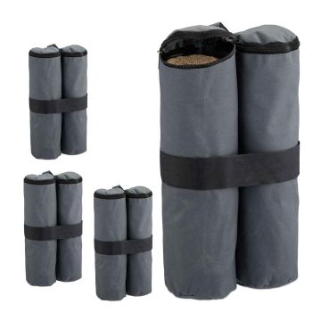 Varikatuse liivakotid Relaxdays 10045735.0, 4 tk, 42 × 40 × 1,5 cm
