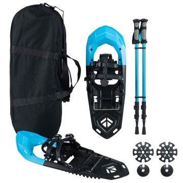 Snowshoes with hiking poles, 35–45 EUR, 62 × 22 cm
