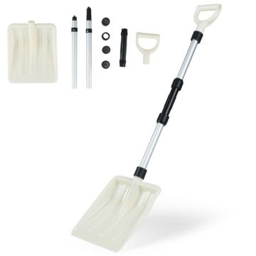 Snow shovel, 26 × 9.5 × 116.5 cm
