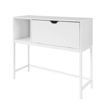 Konsolilaud 92x30x80cm., valge värvusega