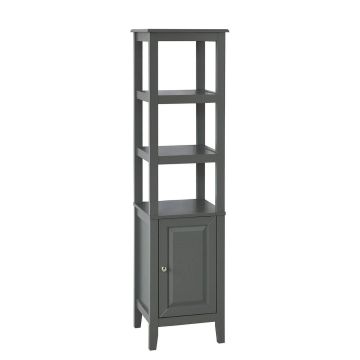 Vannitoa kapp 40x33x151cm., hall/hõbedane värv