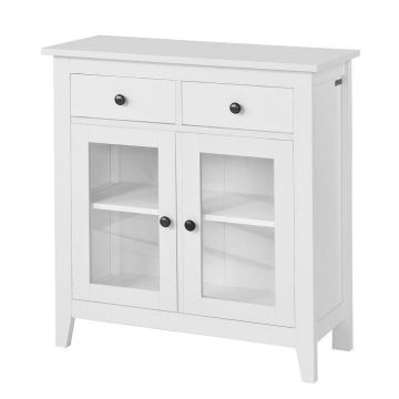 Буфет 80x32x86см., белого/черного цвета