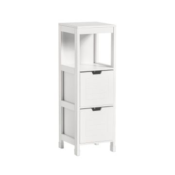Напольный шкаф для ванной 30x30x89см., белого цвета