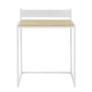 Kirjutuslaud 70x50x90cm., valge/heledapruun