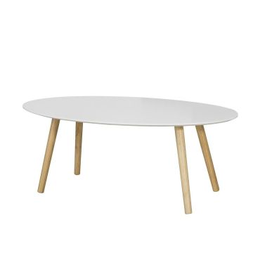Kohvilaud 105x60x40cm., valge/heledat pruuni värvi