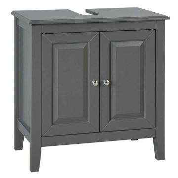Valamu alune kapp 60x30x62cm., hall/hõbedane värv