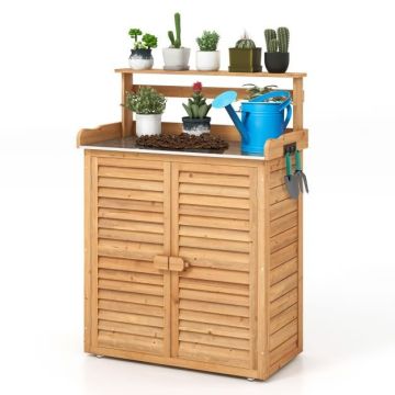 Planting table, With 3 hooks, 86.36 × 119.38 × 45.72 cm