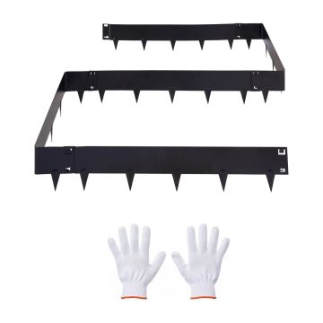 Aiaäärised VEVOR HA-SS-2503, 6 tk, Mustad, 101,6 × 20,7 × 0,15 cm