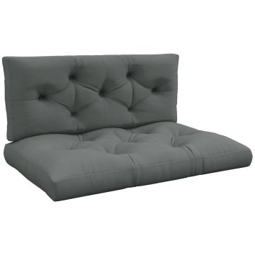 Комплект подушек для уличной мебели, 2 предмета, 120 × 80 × 12 см