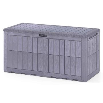 Garden storage box, 455 l, Brown, 132 × 61 × 65 cm
