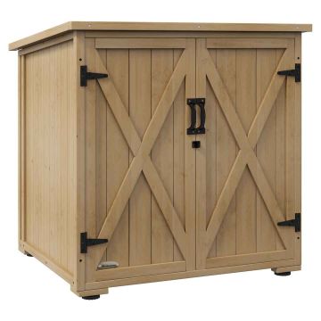 Садовый шкаф, с полкой, 77,5 × 90 × 88 см
