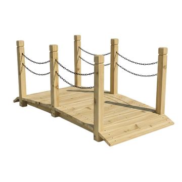 Aiadekoratsioon Relaxdays 10052751_126, kaardus sild, 150 × 55 × 67 cm