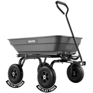 Aia tühjenduskäru VEVOR GC-018A, kuni 181 kg, 930 / 1630 × 530 × 500 mm