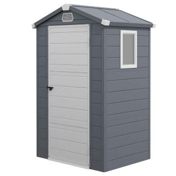 Садовый сарай Aosom 845-410V01CG, Серый, 133 × 208 × 102 см