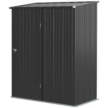 Садовый контейнер Outsunny 162x95x196см, черного цвета