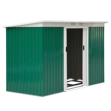Aiatööriistade kuur Outsunny 280x130x172cm, roheline/valge värv