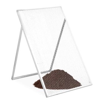 Aiase sõel Relaxdays, 20 × 30 mm silm, Hõbedane, 60 × 85 × 80 cm