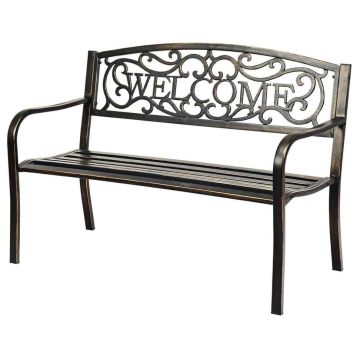 Garden bench, with armrests, 127 × 63.5 × 88.9 cm