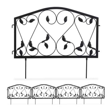 Aiapiire Relaxdays 10030850_469, 4-osaline, 225 × 47 × 1,5 cm